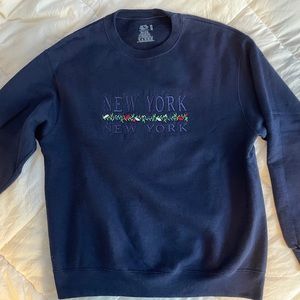 Navy blue crew neck